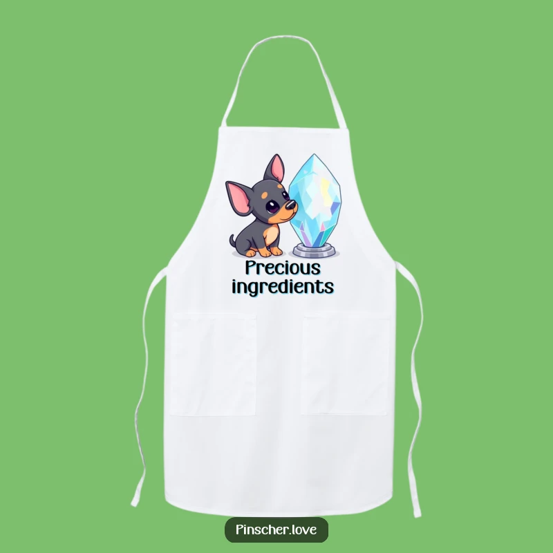 Funny Pinscher Gem Apron - Cooking with Curiosity & Style