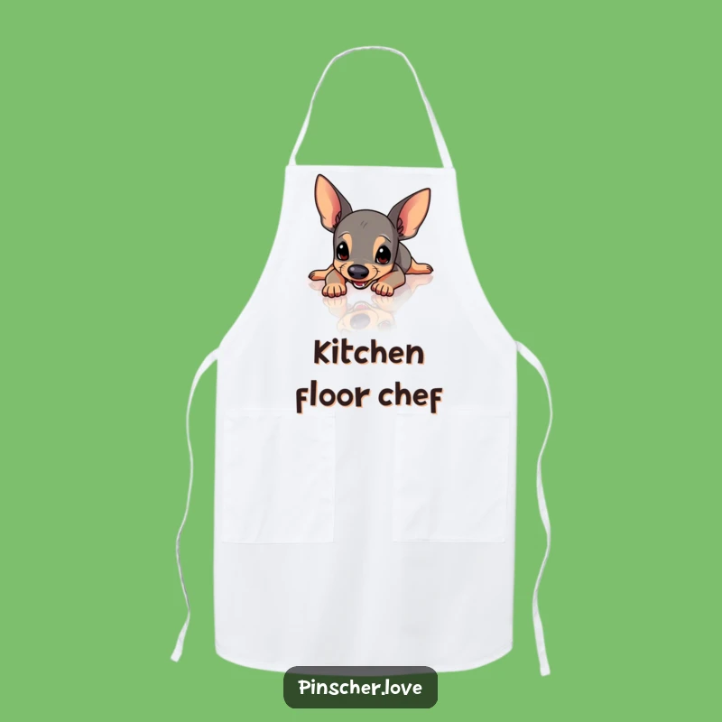 Funny Pinscher Slipping Apron - Kitchen Fun & Protection
