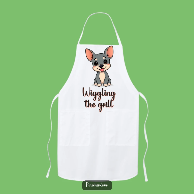 Funny Wiggle Pinscher Apron: Cook with Comical Happiness