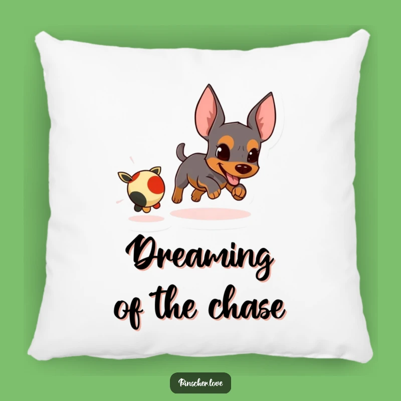 Funny Pinscher Pillow: Playful Energy, Charming Comedic Gift for Dog Beds