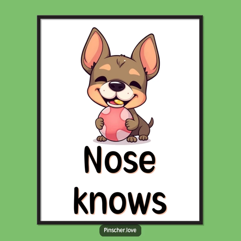 Funny Pinscher Digital Art - Instant Grin Decor, Unique Funny Gift