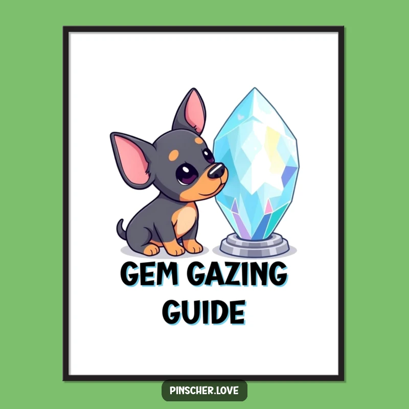 Funny Pinscher Gem Digital Art - Instant Curious Wall Decor