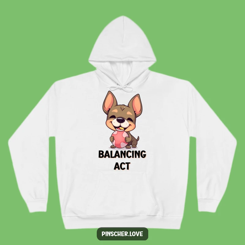 Funny Pinscher Hoodie - Cozy Grinning Trickster Comfort, Wonderful Funny Gift