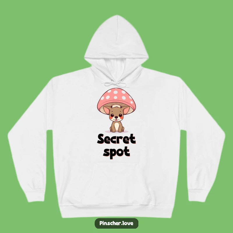 Cozy Funny Pinscher Mushroom Hoodie: Warm & Whimsical Creature Comfort Gift