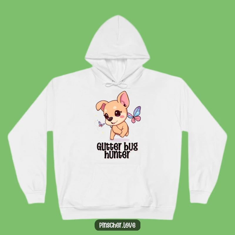 Cozy Funny Pinscher Sparkle Hoodie: Warm & Magical Dog Lover Gift