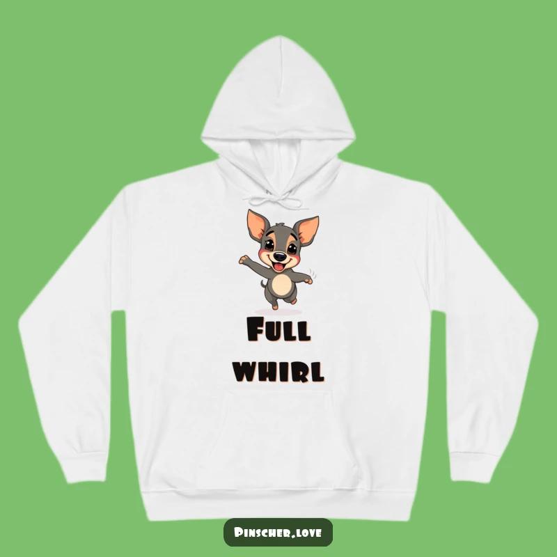 Funny Pinscher Spinning Joy Hoodie - Cozy Delight Wear and Perfect Gift