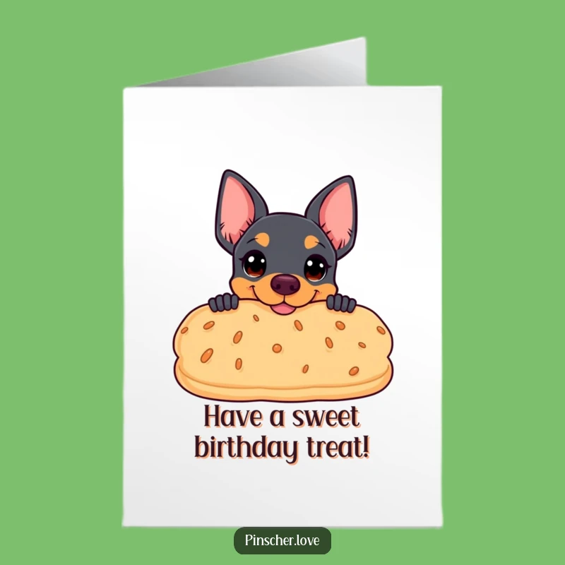 Free Printable Birthday Card: Coy Pinscher Biscuit Secret - Funny Downloadable Gift