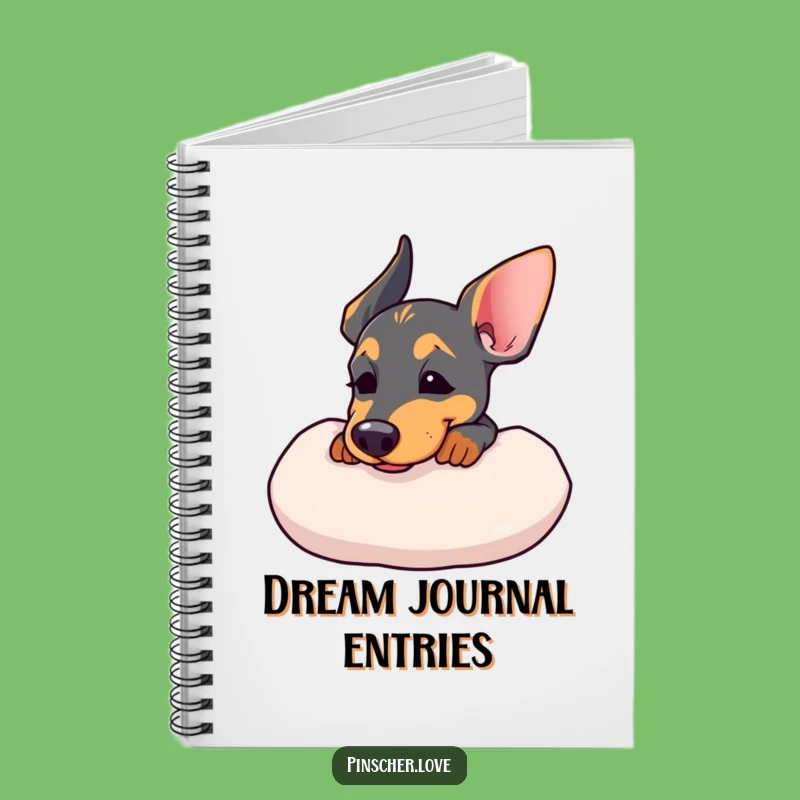 Funny Pinscher Cushion Notebook: Jot Down Relaxed Thoughts