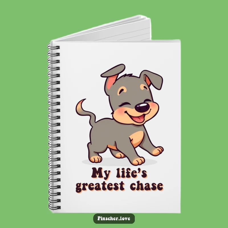 Funny Pinscher Notebook: Giggling Dog Ideas - Jot Down Fun & Funny Gift!