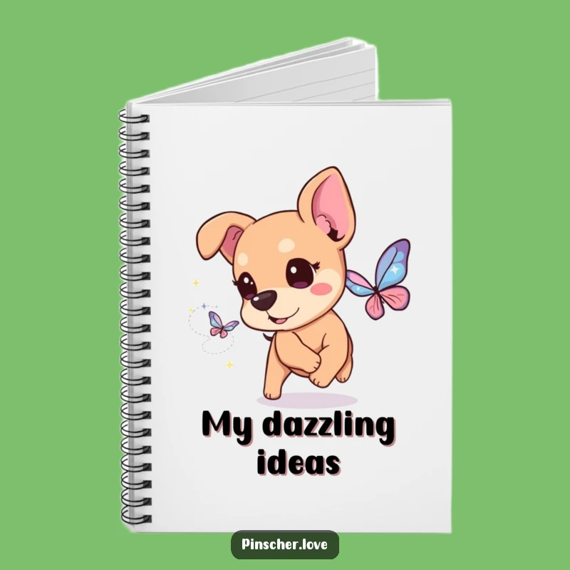 Funny Pinscher Sparkle Journal Notebook: Magical & Humorous Gift