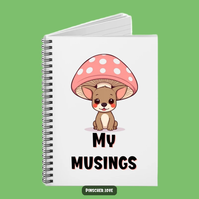 Funny Pinscher Mushroom Notebook: Whimsical & Hilarious Journal Gift