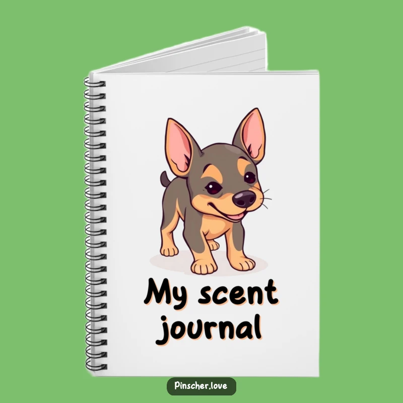 Funny Pinscher Notebook: Determined Sniffer Journal - Gift for Curious Minds