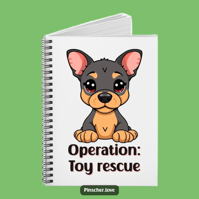 Funny Pinscher Notebook: Alert Guard, Toy Protector Journal Gift