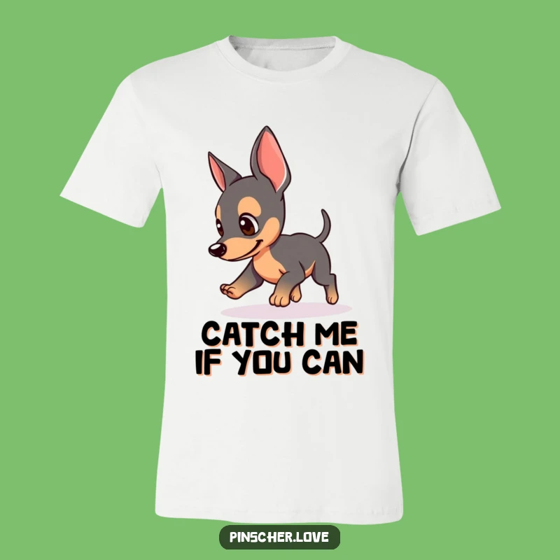 Funny Pinscher Tail Chase T-Shirt: A Comical Dog Tee Gift