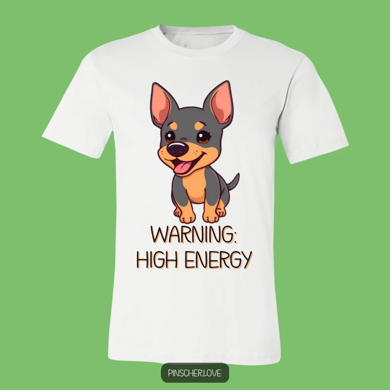 Funny Pinscher Bark T-Shirt: Enthusiastic Dog Tee