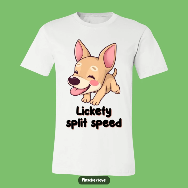Funny Pinscher T-Shirt: Tumbles with Tongue Out - Silly Pet Gift