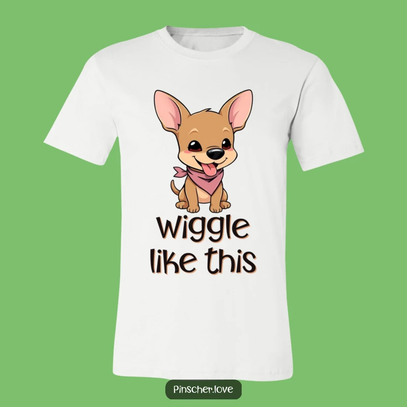 Funny Pinscher Wiggle T-Shirt - Adorable Cartoon Character Apparel
